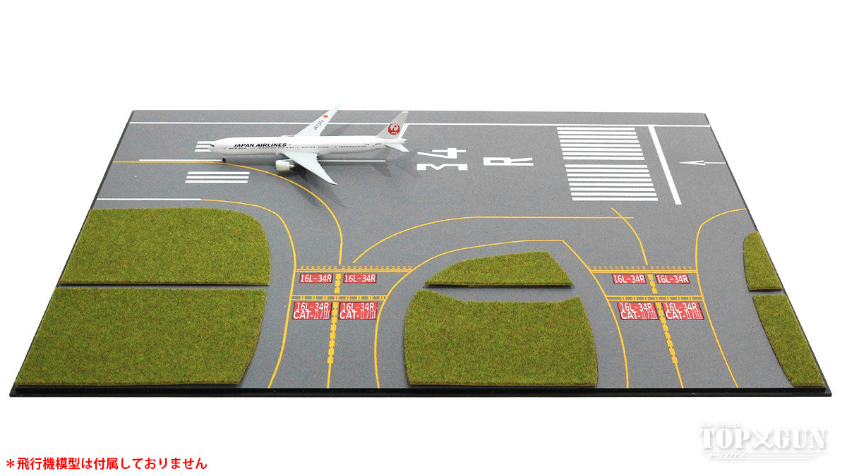 Roteiro DX Runway Haneda Airport Reproduction 34R Acrylic Board Grass Set for 1/400 Scale [RI2EX-34RLHND]