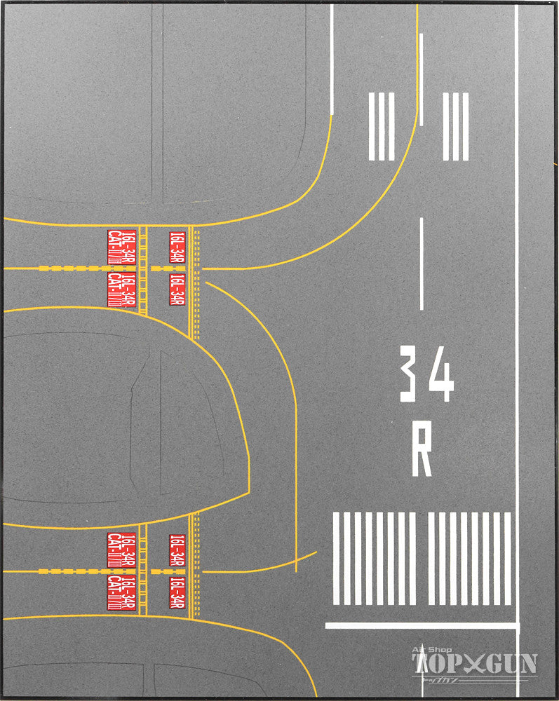 Roteiro DX Runway Haneda Airport Reproduction 34R Acrylic Board Grass Set for 1/500 Scale [RI2EX-34RSHND]