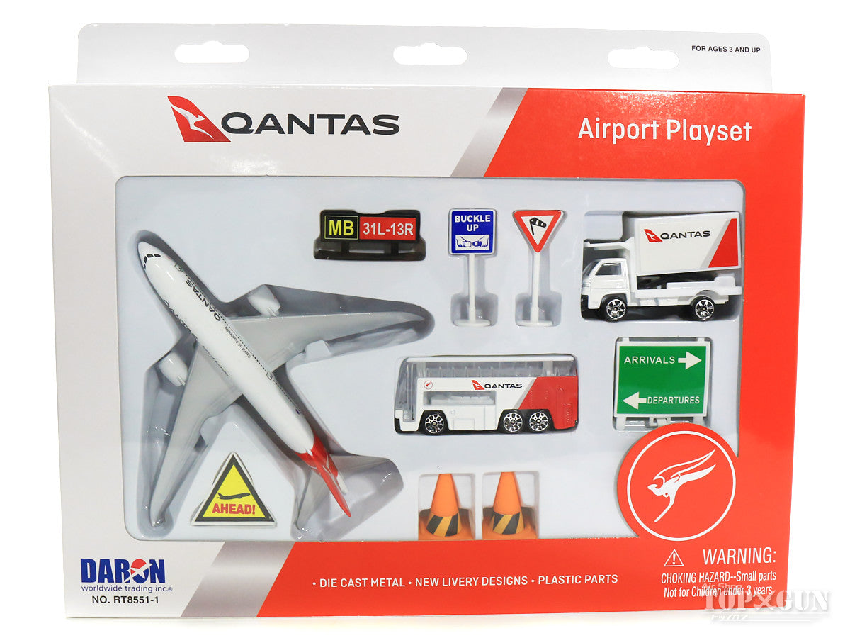 Qantas Airplane Set (with Catering Car) [RT8551-1]