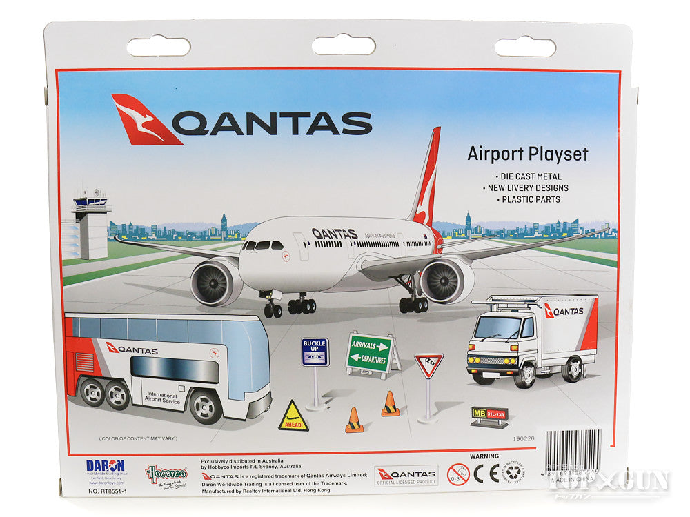 Qantas Airplane Set (with Catering Car) [RT8551-1]