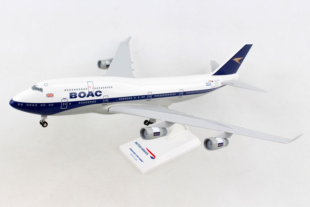 747-400 British Airways "BOAC 100th Anniversary Paint" G-BYGC (gear/stand included) 1/200 *Plastic [SKR1015]