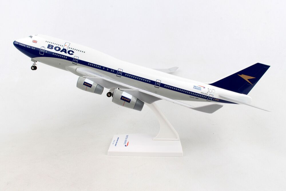 747-400 British Airways "BOAC 100th Anniversary Paint" G-BYGC (gear/stand included) 1/200 *Plastic [SKR1015]