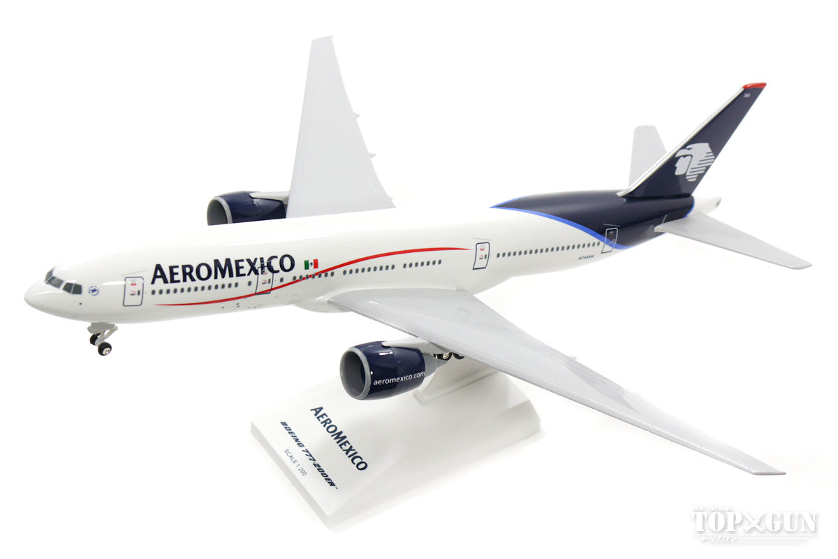 777-200ER Aeromexico N745AM (gear/stand included) 1/200 *Plastic [SKR270]