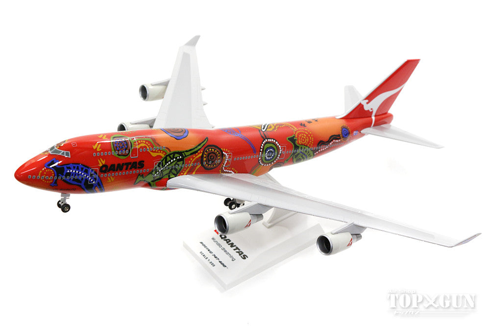 747-400 Qantas Unala Dreaming VH-OJB (gear/stand included) 1/200 *Plastic [SKR406]