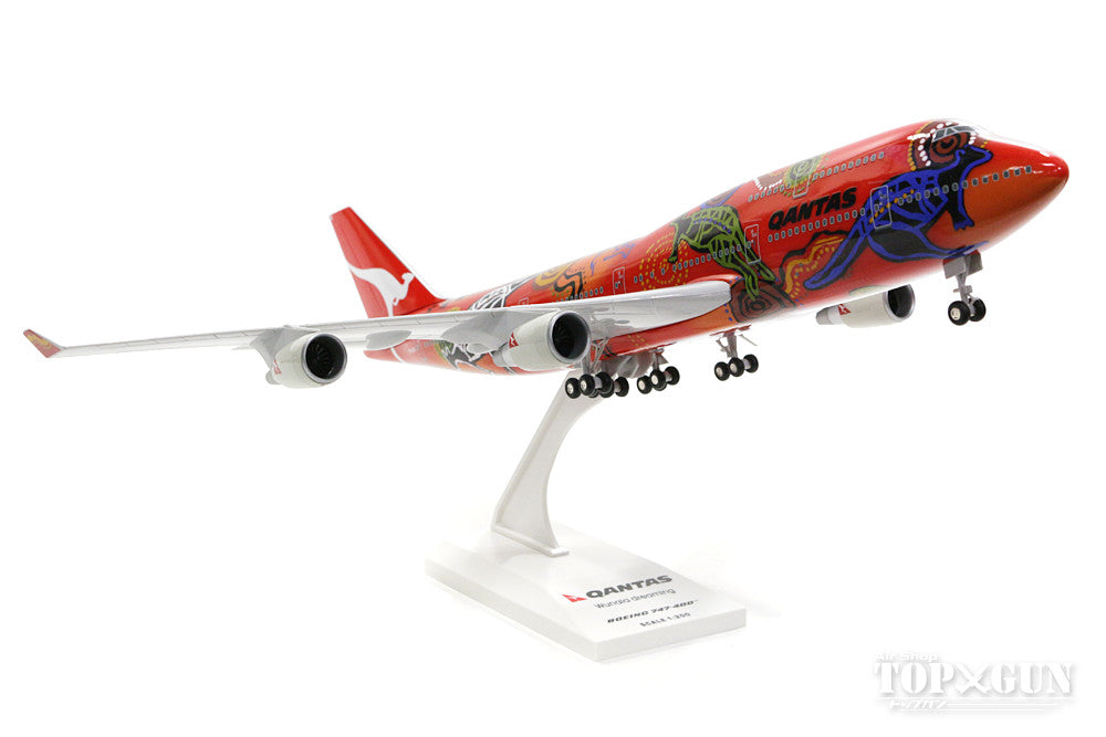 747-400 Qantas Unala Dreaming VH-OJB (gear/stand included) 1/200 *Plastic [SKR406]