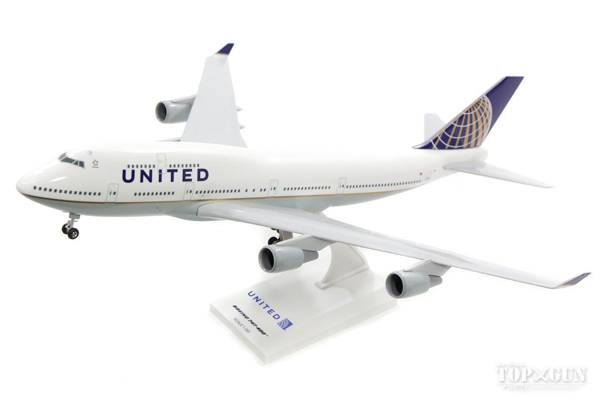 747-400 United Airlines N127UA (gear/stand included) 1/200 *Plastic [SKR614]