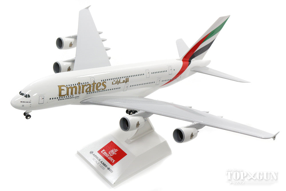 A380 Emirates Airlines A6-EEA (gear/stand included) 1/200 *Plastic [SKR698]