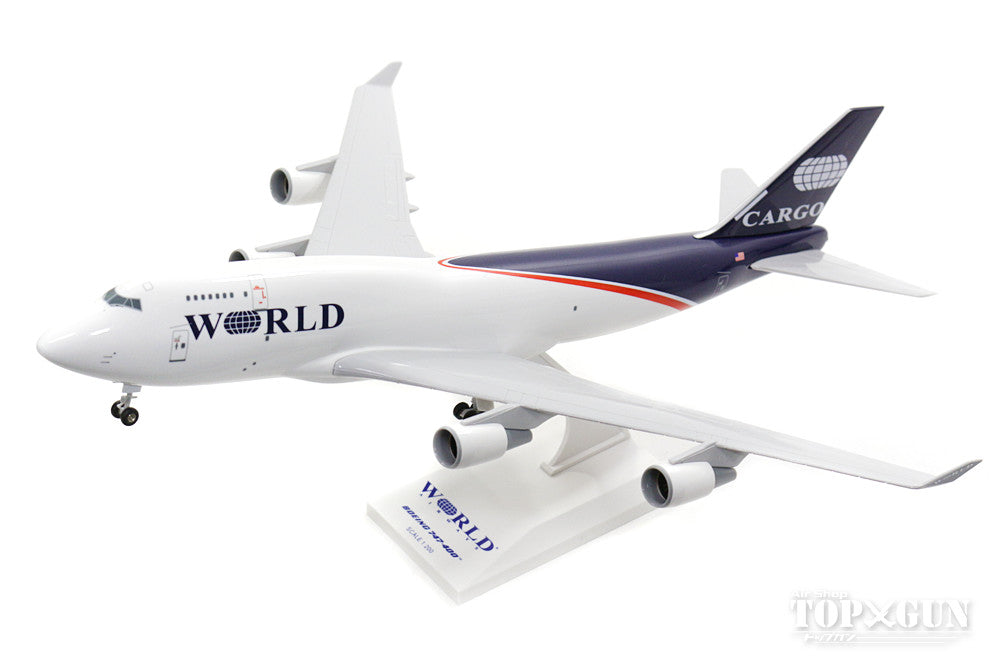 747-400BCF (Cargo Plane) World Airways (Gear/Stand Included) 1/200 *Plastic [SKR732]