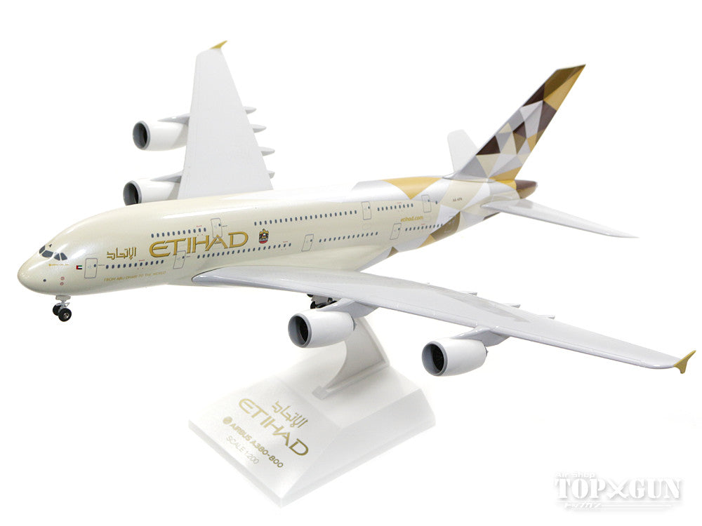 A380 Etihad Airways A6-APA (gear/stand included) 1/200 *Plastic [SKR840]