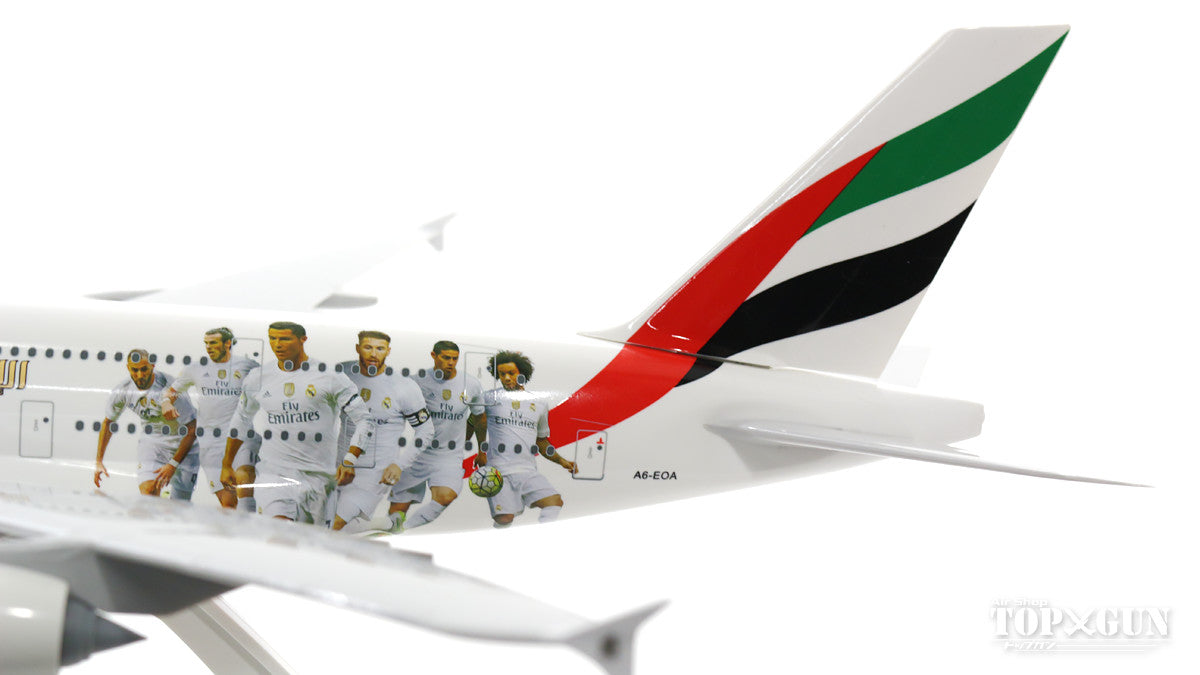 A380 Emirates Special Paint "Real Madrid" A6-EOA (Gear/Stand Included) 1/200 *Plastic [SKR880]