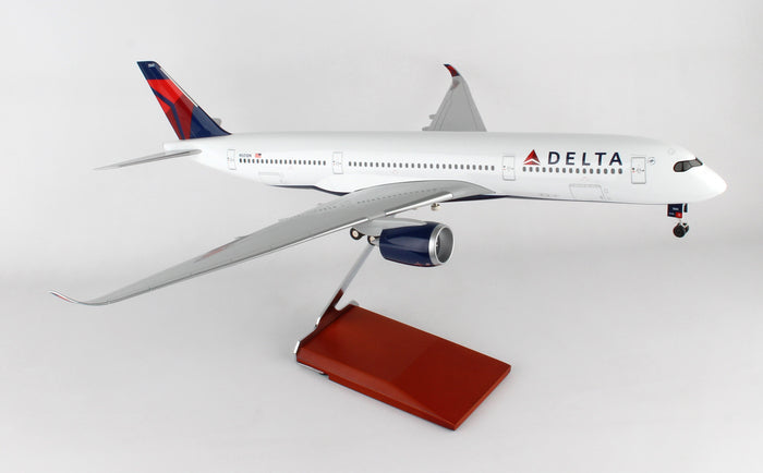 A350-900 Delta Airlines N501DN (wooden stand/gear included) 1/100 *Resin [SKR8803]