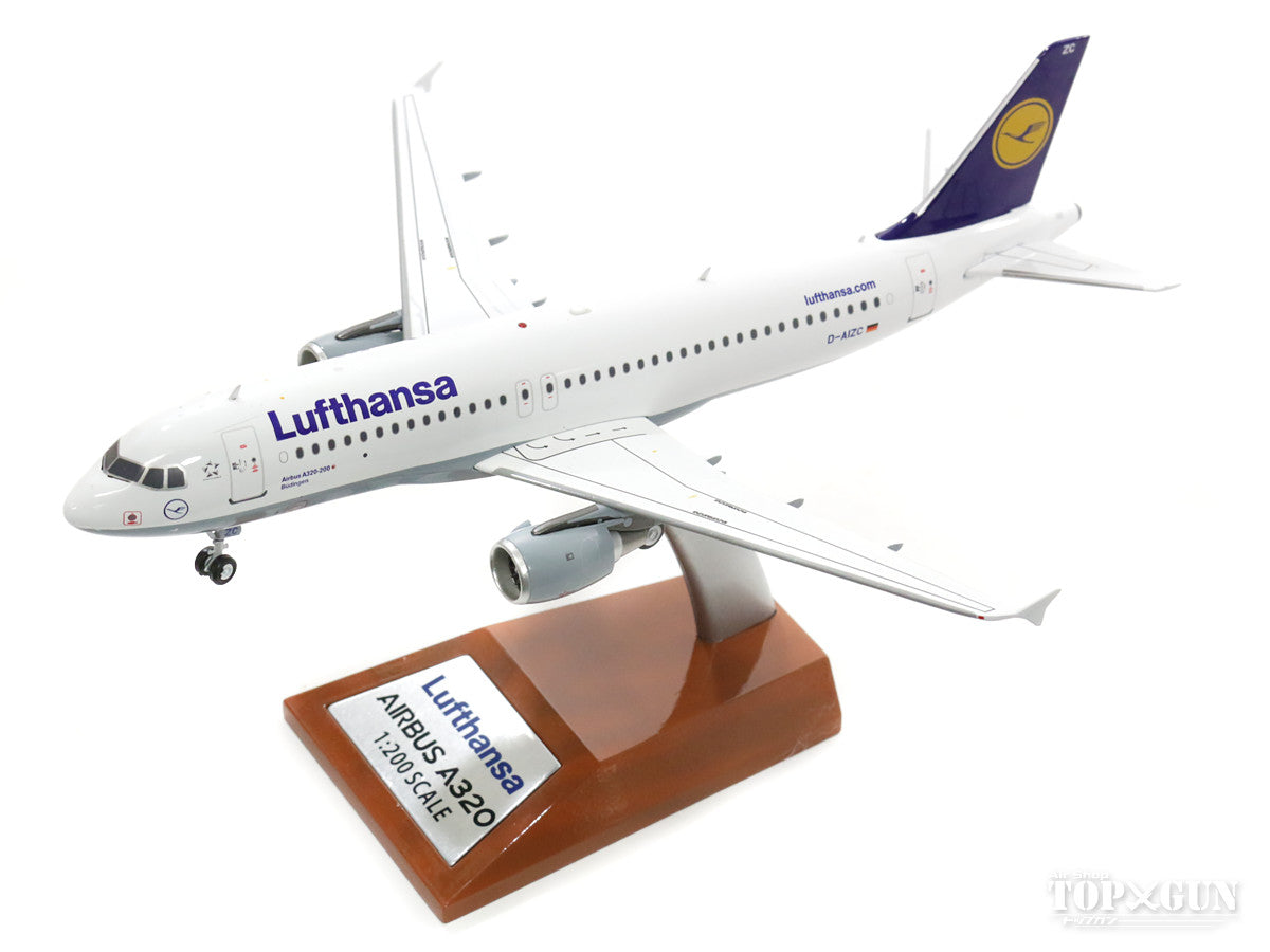 A320 Lufthansa D-AIZC (stand included) 1/200 *Made of metal [WB-A320-001]