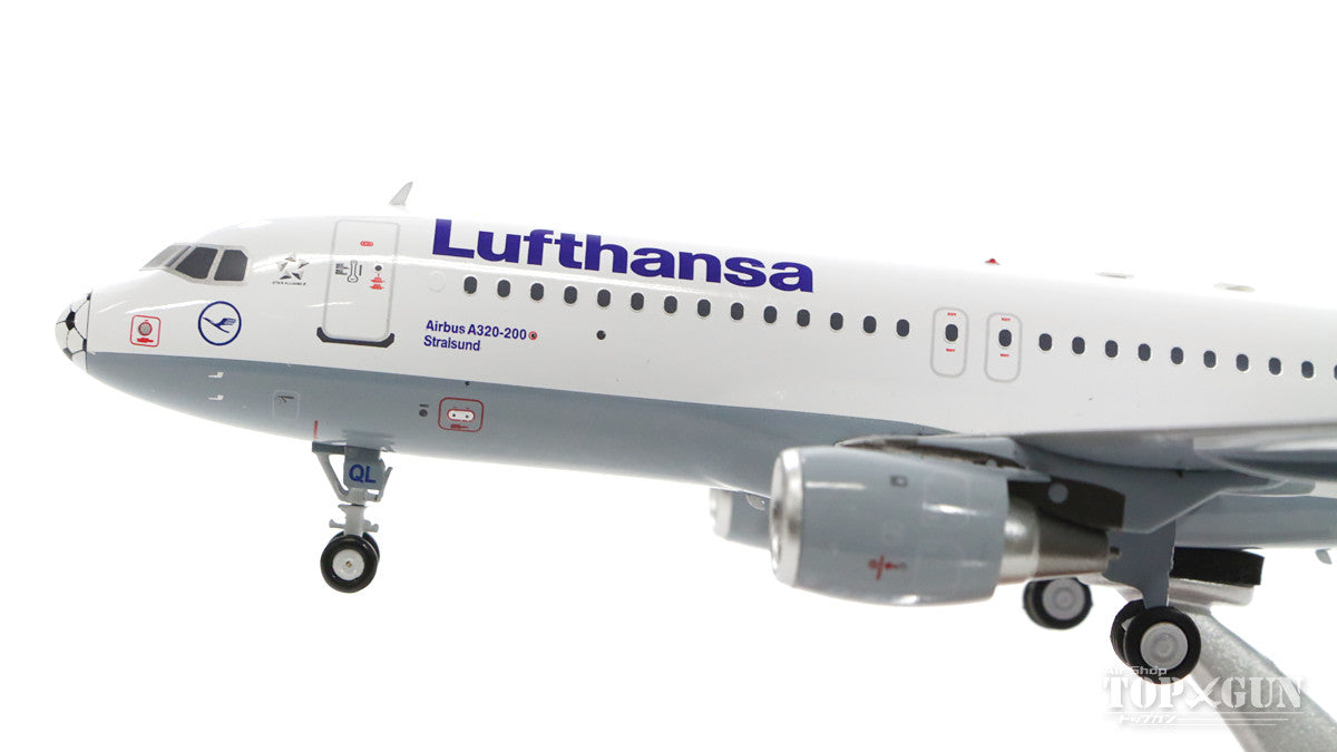 A320 Lufthansa D-AIQL Special Paint "Football Nose" (Stand Included) 1/200 *Made of Metal [WB-A320-002]