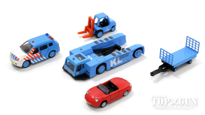 JC Wings 空港アクセサリー KLM 地上支援車輛（GSE） セット1 1/200