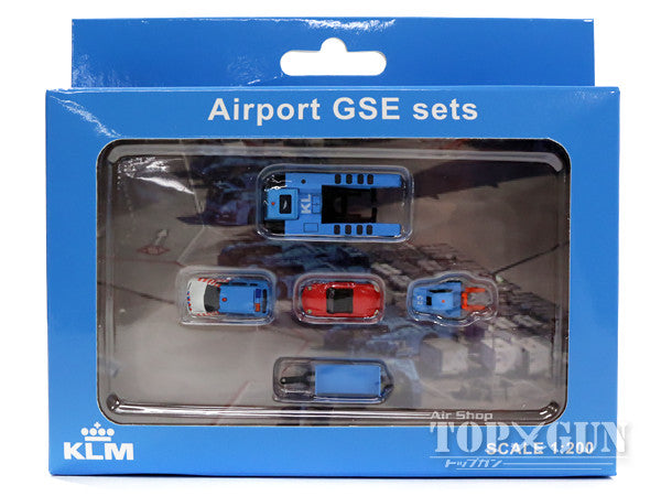 Airport Accessories KLM Ground Support Vehicle (GSE) Set 1 1/200 [XX2021]