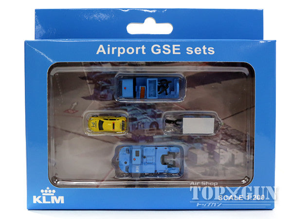 Airport Accessories KLM Ground Support Vehicle (GSE) Set 2 1/200 [XX2022]