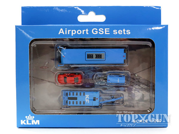 Airport Accessories KLM Ground Support Vehicle (GSE) Set 3 1/200 [XX2023]