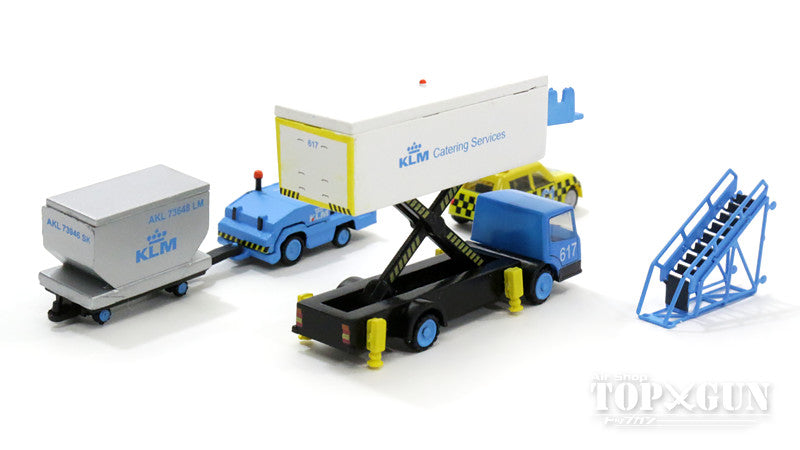 JC Wings 空港アクセサリー KLM 地上支援車輛（GSE） セット4 1/200