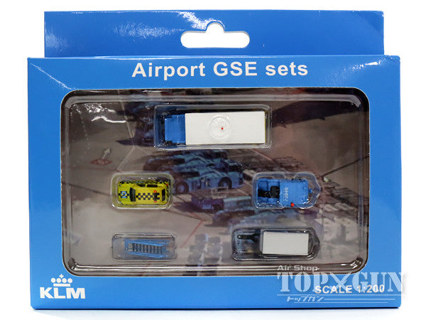 Airport Accessories KLM Ground Support Vehicle (GSE) Set 4 1/200 [XX2024]