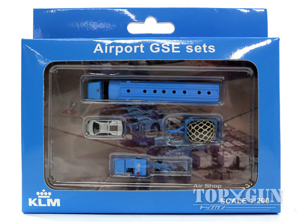 JC Wings 空港アクセサリー KLM 地上支援車輛（GSE） セット5 1/200