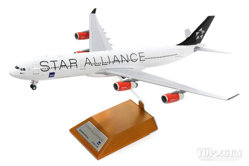 A340-300 SAS Scandinavian Airlines Special Paint "Star Alliance" OY-KBM (Stand Included) 1/200 *Made of Metal [XX2094]