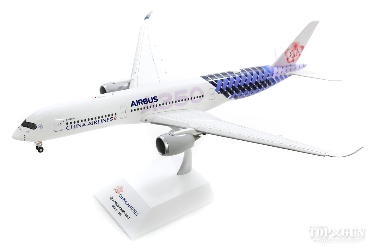 A350-900XWB China Airlines "Carbon Fiber" B-18918 *Flaps down (stand included) 1/200 *Made of metal [XX2141A]