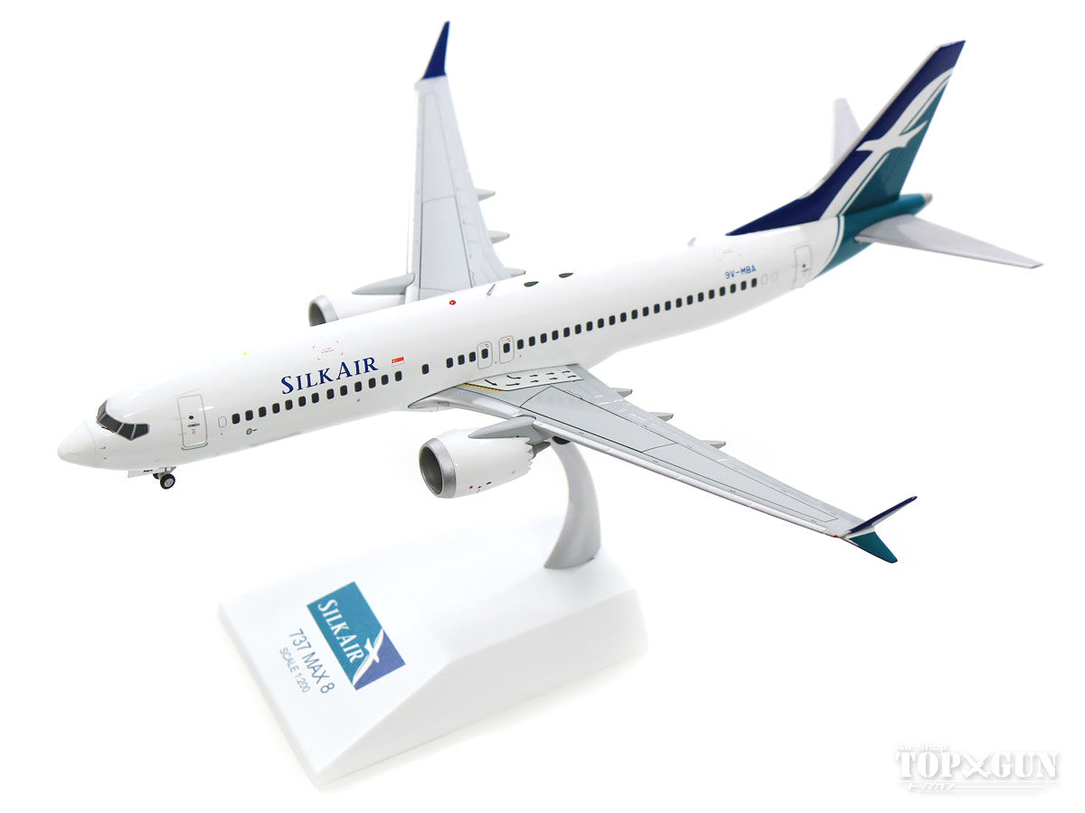 737 MAX8 Silk Air (stand included) 9V-MBA 1/200 *Made of metal [XX2199]