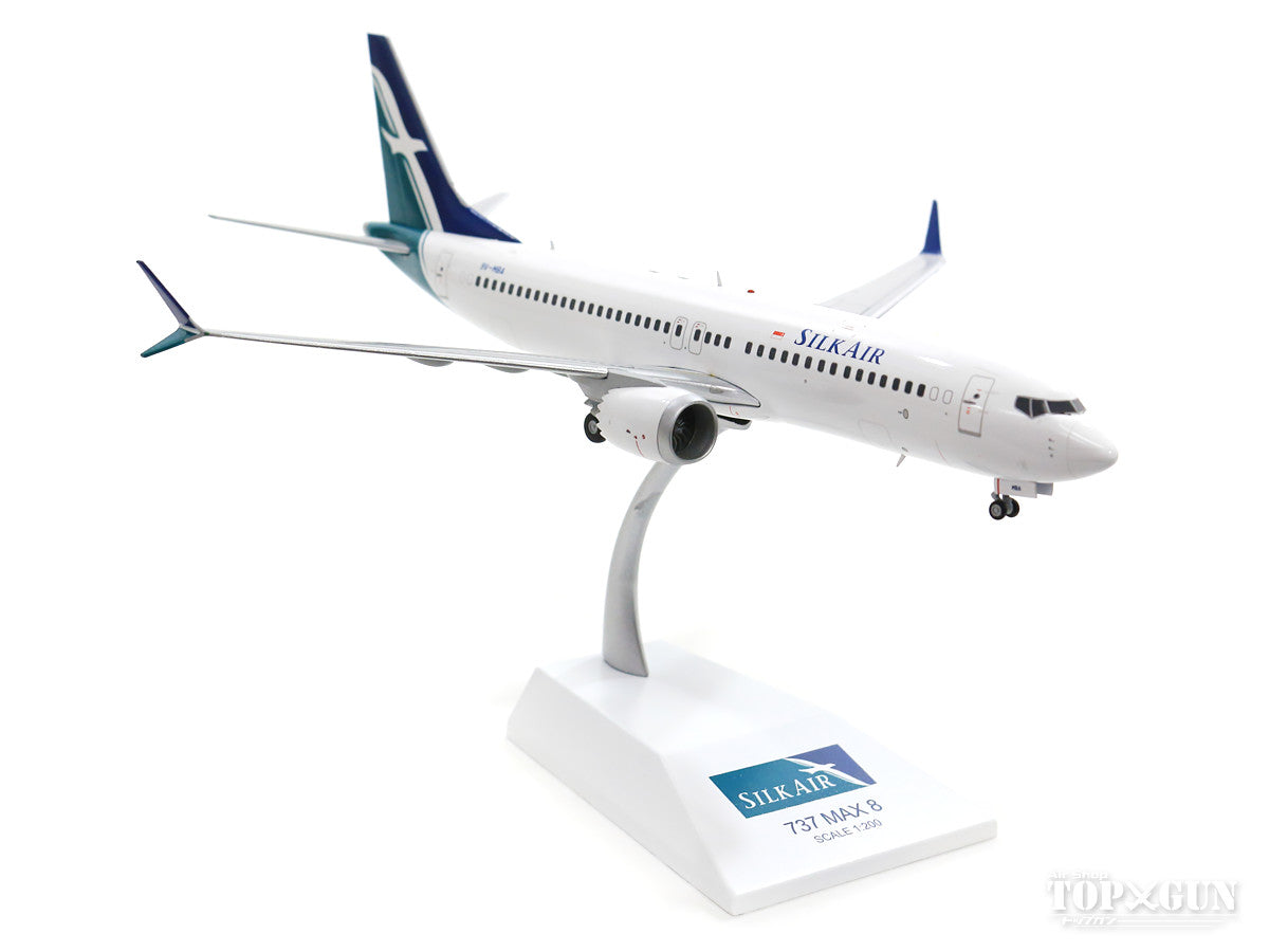 737 MAX8 Silk Air (stand included) 9V-MBA 1/200 *Made of metal [XX2199]