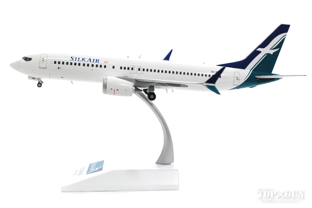 737 MAX8 Silk Air (stand included) 9V-MBA 1/200 *Made of metal [XX2199]