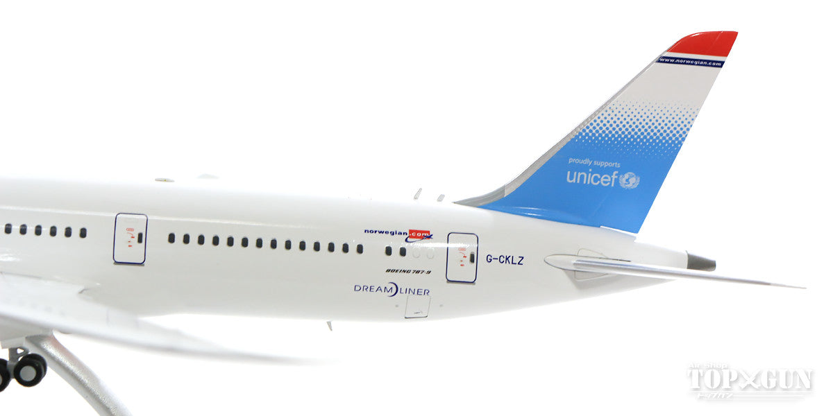 787-9 挪威航空英国特别涂装“联合国儿童基金会”（含支架）G-CKLZ 1/200 *金属制成 [XX2200]