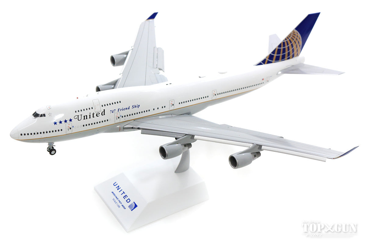 747-400 United Airlines "Last Flight" *Flaps down N118UA (stand included) 1/200 [XX2203A]