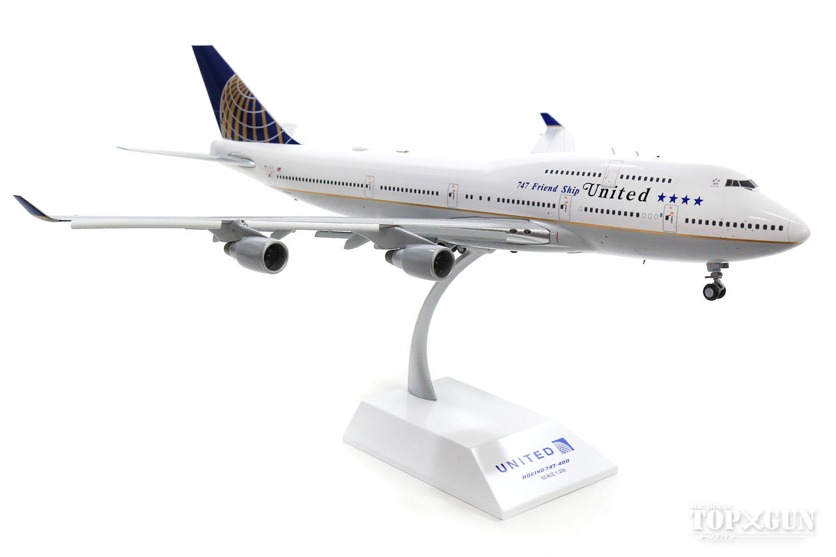 747-400 United Airlines "Last Flight" *Flaps down N118UA (stand included) 1/200 [XX2203A]