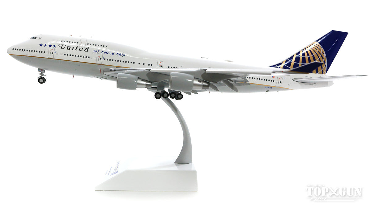 747-400 United Airlines "Last Flight" *Flaps down N118UA (stand included) 1/200 [XX2203A]