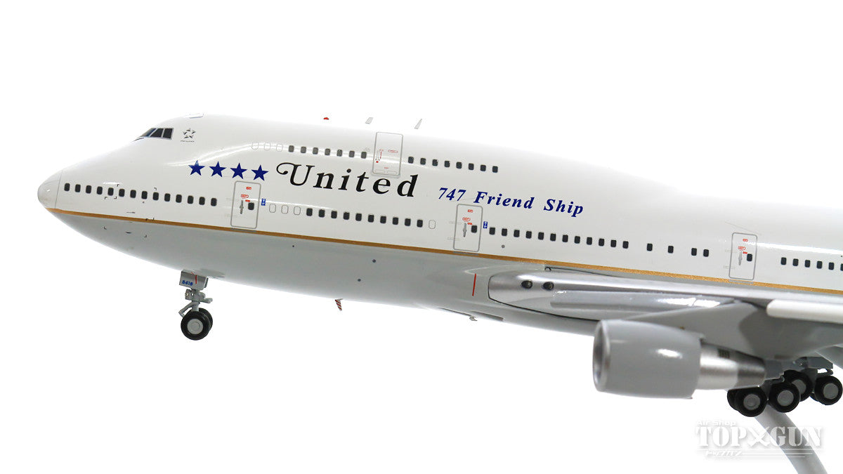 747-400 United Airlines "Last Flight" *Flaps down N118UA (stand included) 1/200 [XX2203A]