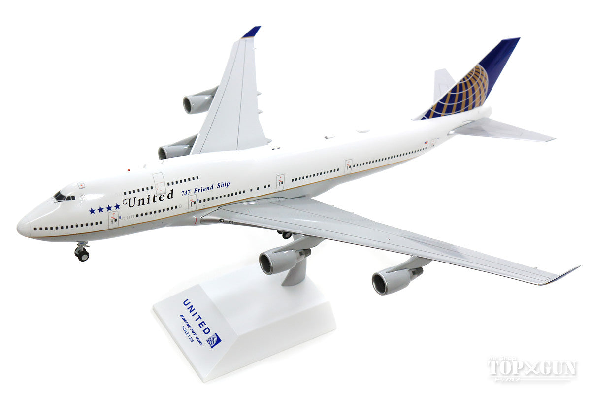 747-400 United Airlines Special Paint "747 Friendship/Retirement Commemoration" 2017 N121UA 1/200 *Made of metal [XX2204]