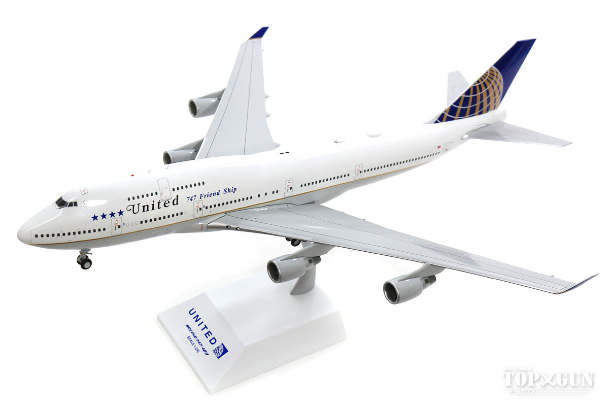 747-400 ユナイテッド航空 特別塗装 「747フレンドシップ／引退記念」 17年 N121UA 1/200 ※金属製 [XX2204]