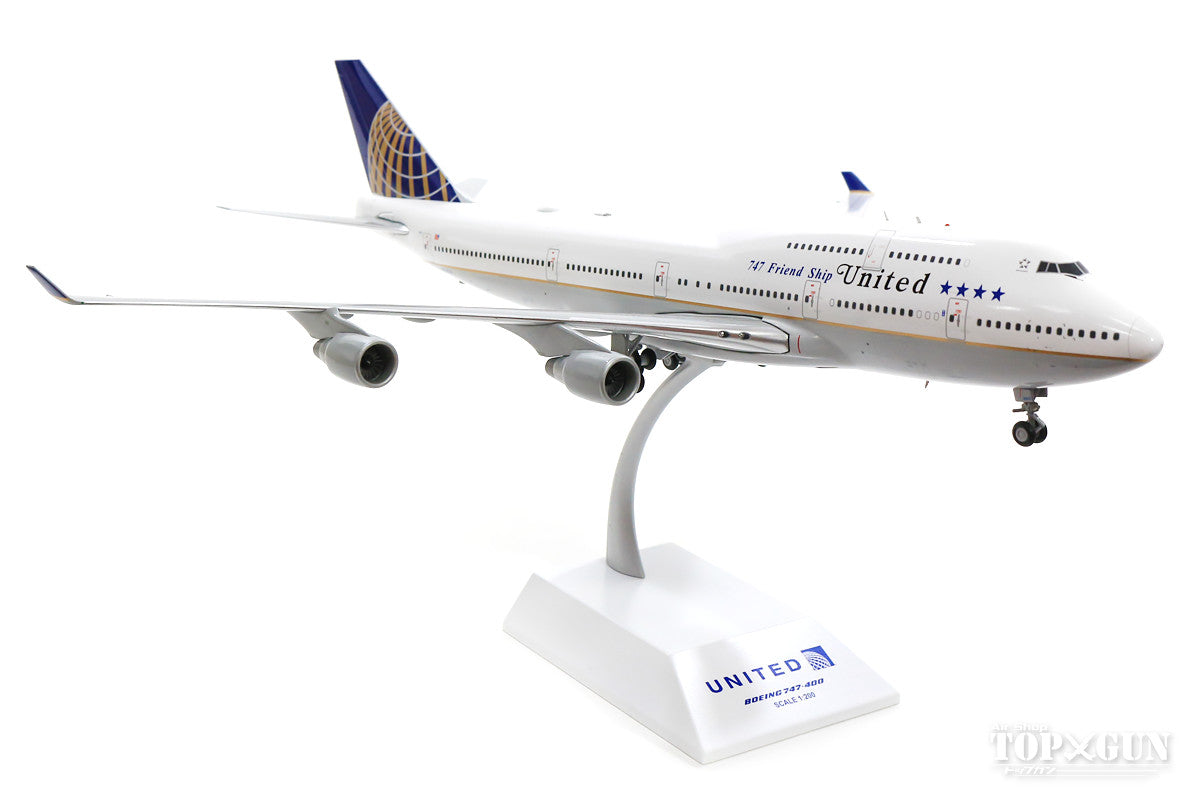 747-400 ユナイテッド航空 特別塗装 「747フレンドシップ／引退記念」 17年 N121UA 1/200 ※金属製 [XX2204]