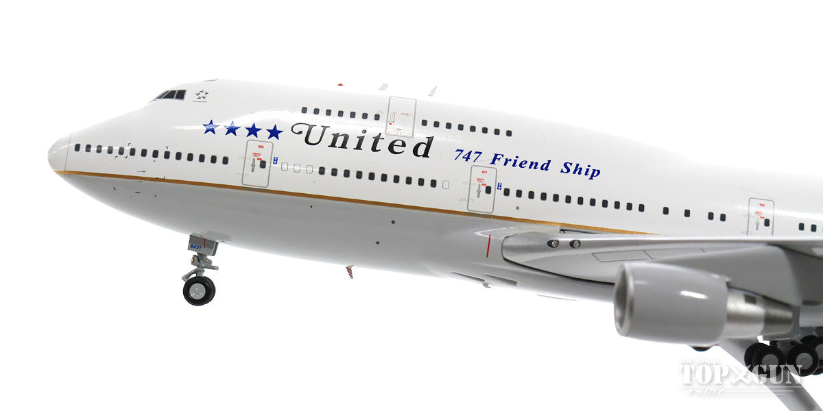 747-400 United Airlines Special Paint "747 Friendship/Retirement Commemoration" 2017 N121UA 1/200 *Made of metal [XX2204]