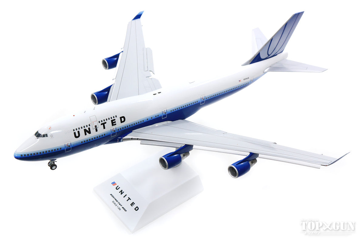 747-400 United Airlines N104UA *Flaps down (stand included) 1/200 [XX2266A]