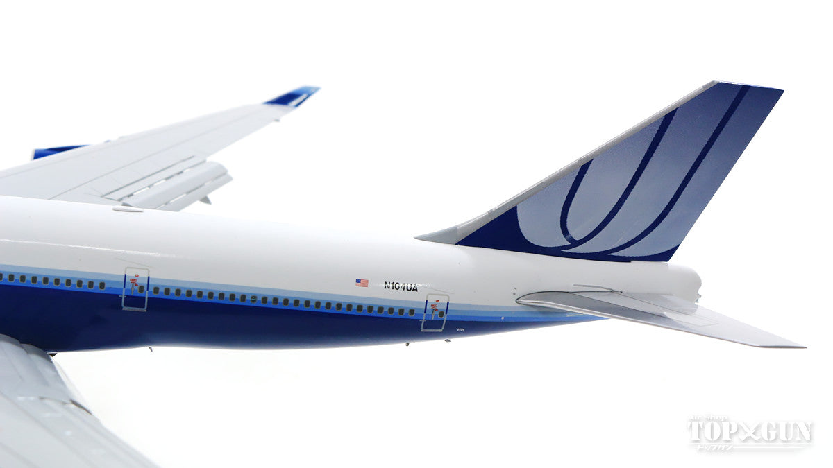 747-400 United Airlines N104UA *Flaps down (stand included) 1/200 [XX2266A]