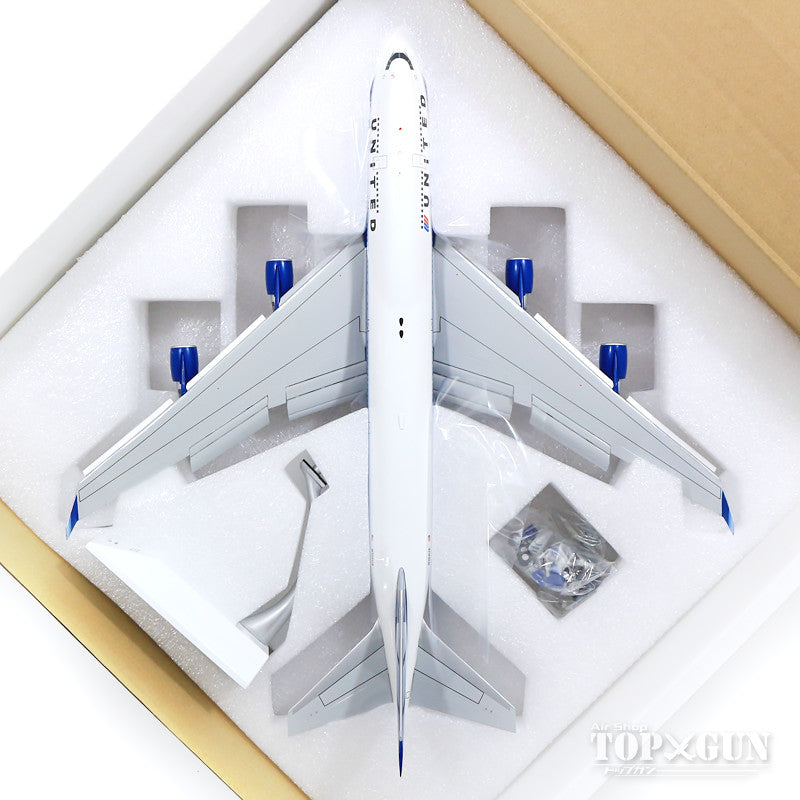 747-400 United Airlines N104UA *Flaps down (stand included) 1/200 [XX2266A]