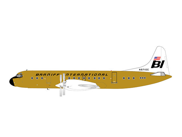 L-188C Braniff International Airlines N9710C with stand 1/200 [XX2385]