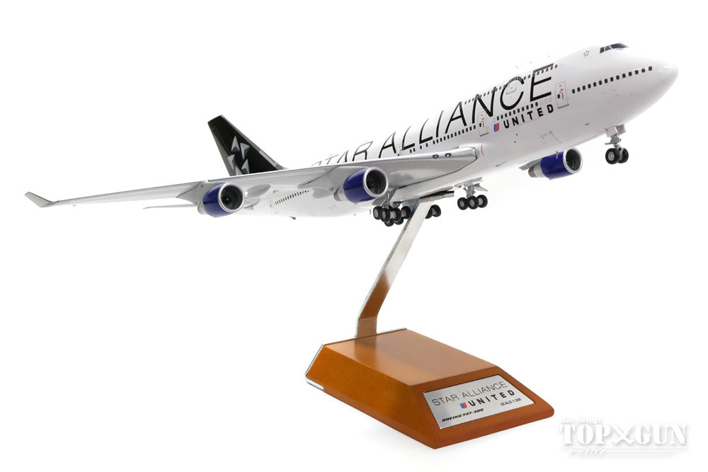 747-400 United Airlines special paint "Star Alliance" 2010s N121UA (stand included) 1/200 *Made of metal [XX2408]