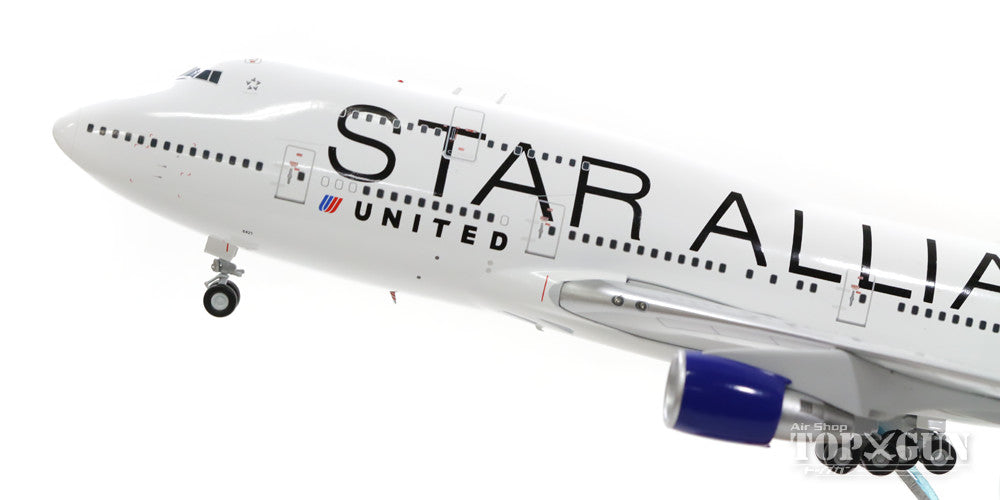 747-400 United Airlines special paint "Star Alliance" 2010s N121UA (stand included) 1/200 *Made of metal [XX2408]