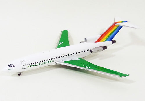 727-100 Transbrasil Airlines 1980s Green PT-TYQ 1/200 [JC2598(XX2598)]