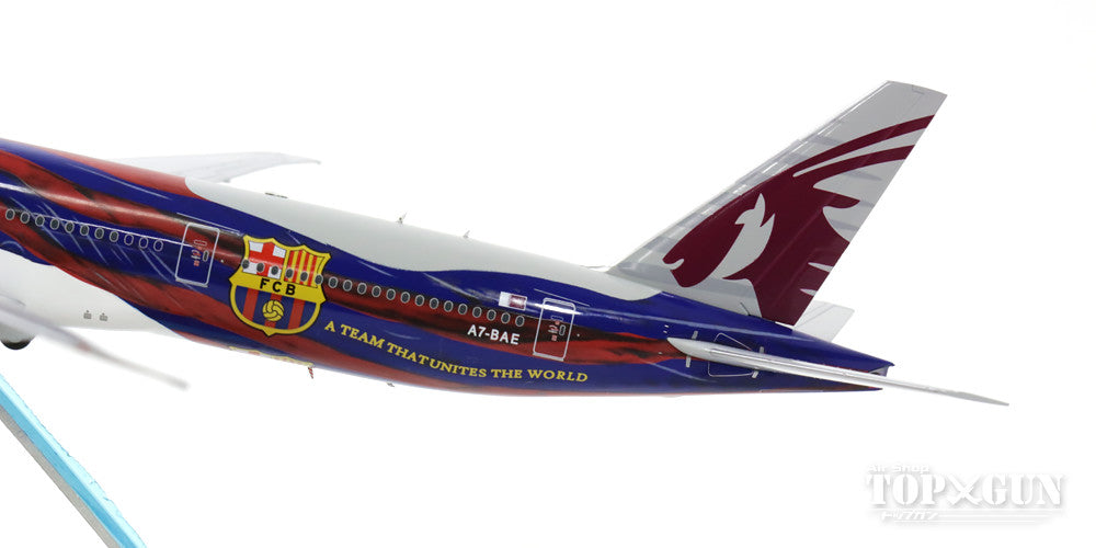777-300ER カタール航空 特別塗装 「FCバルセロナ」 A7-BAE (スタンド付属) 1/200 ※金属製 [XX2757]