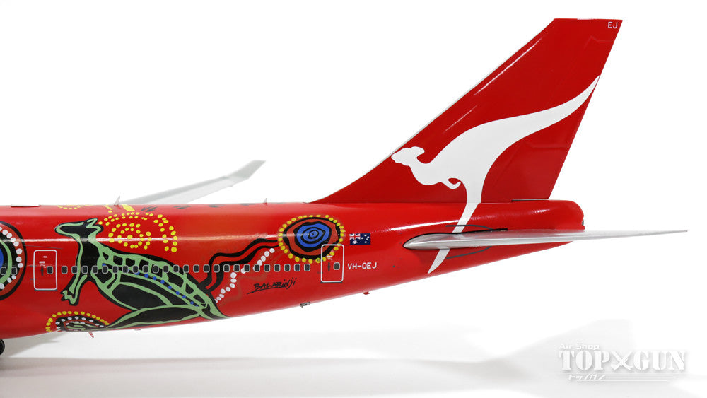 747-400 Qantas special paint "Unala Dreaming" 00s GE engine VH-OEJ 1/200 *Stand included, made of metal [XX2923]