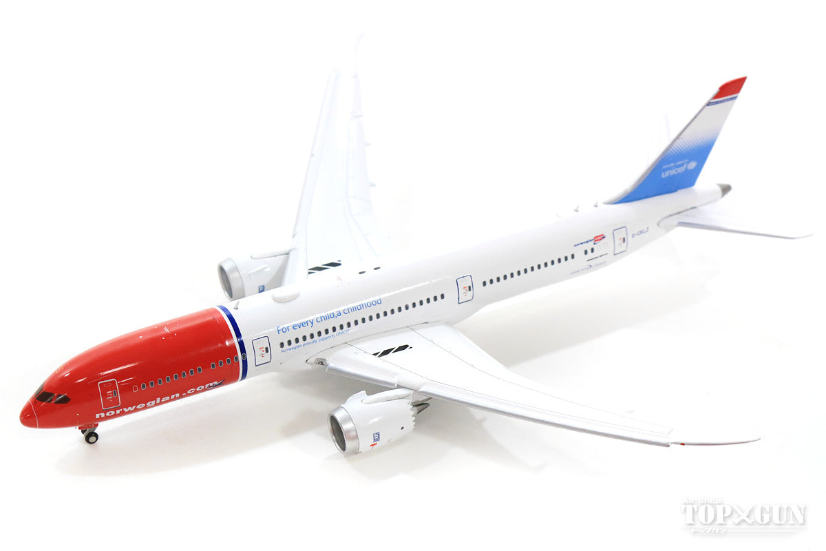 787-9 ノルウェー・エアUK 特別塗装 「ユニセフ」 フラップダウン G-CKLZ 1/400 [XX4027A]