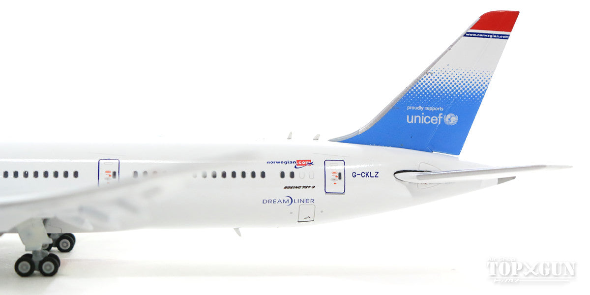 787-9 ノルウェー・エアUK 特別塗装 「ユニセフ」 フラップダウン G-CKLZ 1/400 [XX4027A]