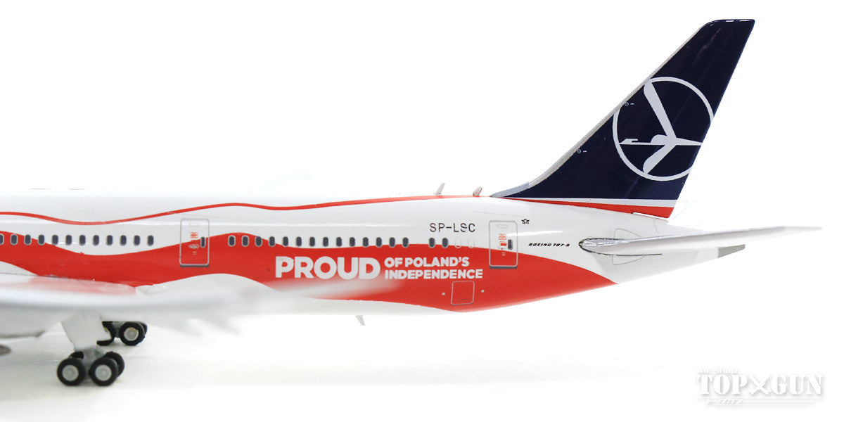 787-9 LOTポーランド航空 特別塗装 「Proud of Poland’s Independence」 SP-LSC ※フラップダウン状態 1/400 [XX4062A]
